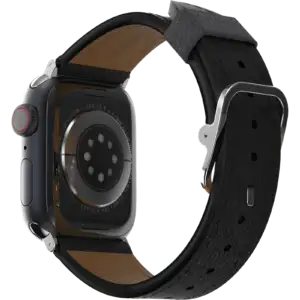 Apple Watch Band | Symmetry Cactus Leather Watch Band Noir Ash 1 Apple Watch Band | Symmetry Cactus Leather Watch Band Noir Ash