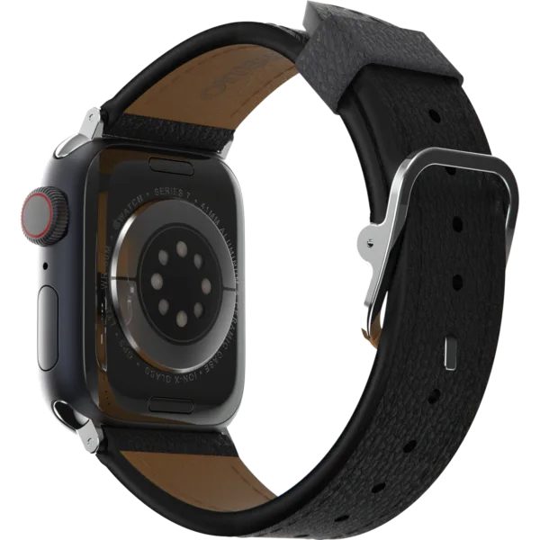 Apple Watch Band | Symmetry Cactus Leather Watch Band Noir Ash Apple Watch Band | Symmetry Cactus Leather Watch Band Noir Ash